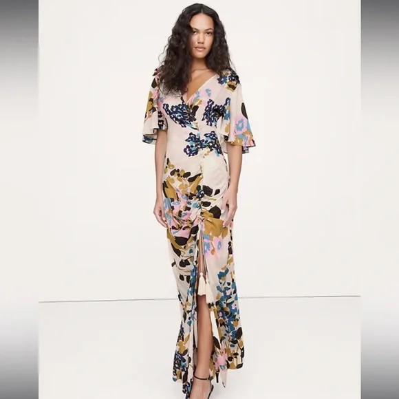 Banana republic floral wrap dress - Picture 1 of 2